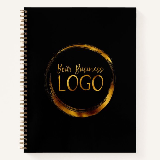 Cuaderno Logo de Round Business sobre promoción en negro (Anverso)