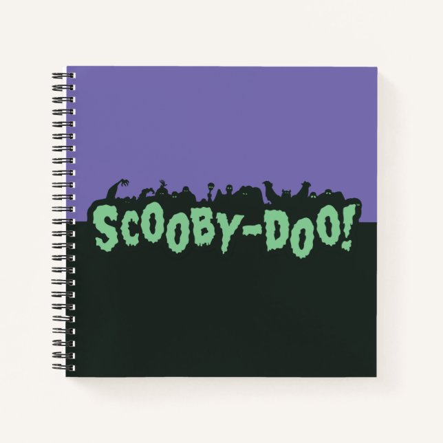 Cuaderno ¡Logo de silueta de monstruo de Scooby-Doo! (Anverso)