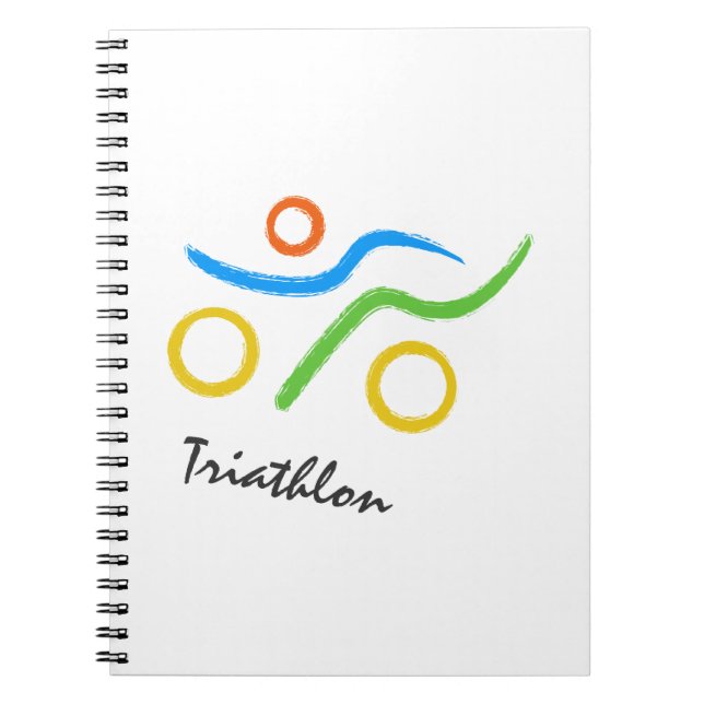 Cuaderno Logo de Triathlon (Frente)