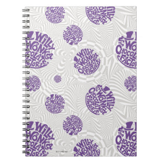 Cuaderno Logo de Willy Wonka Gráfico psicodélico