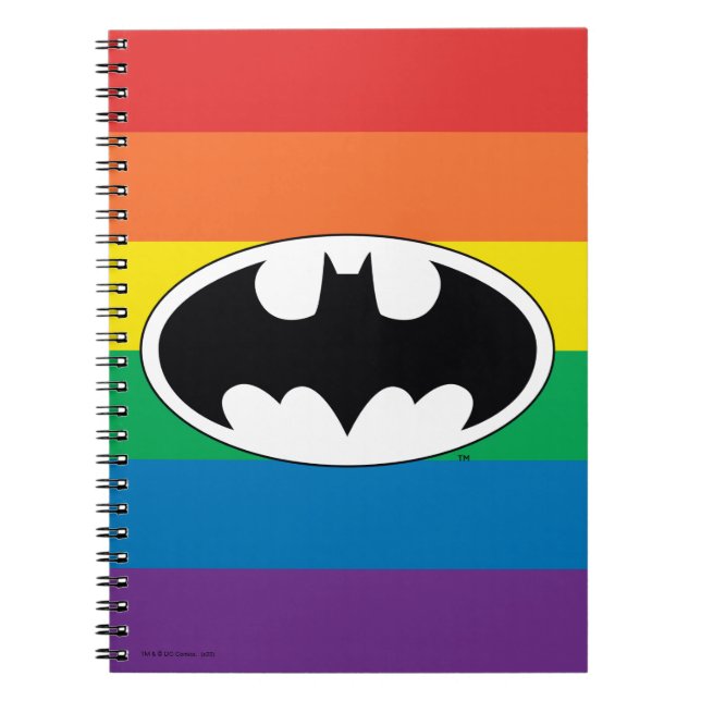 Cuaderno Logo del arco iris de Batman (Frente)