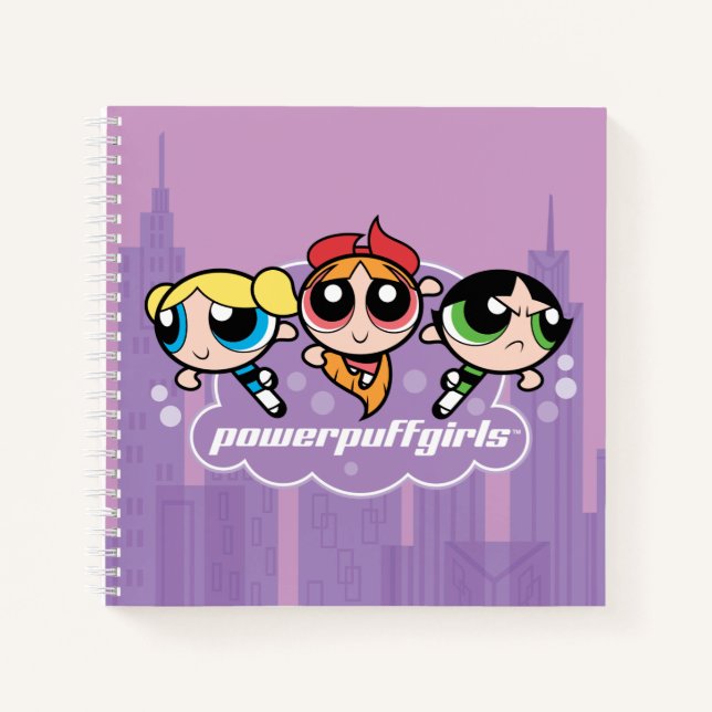 Cuaderno Logo del equipo de Chicas Powerpuff (Anverso)