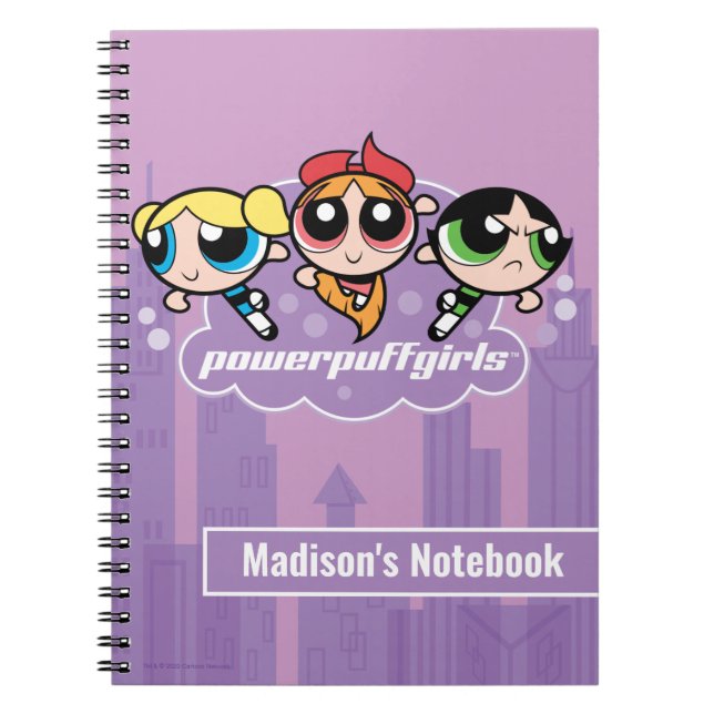 Cuaderno Logo del equipo de Chicas Powerpuff (Frente)