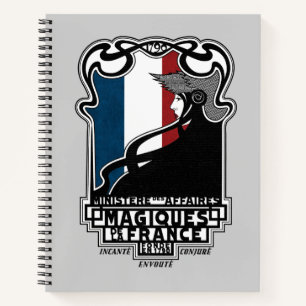 Cuaderno Logo del Ministère des Affaires Magiques de la Fr