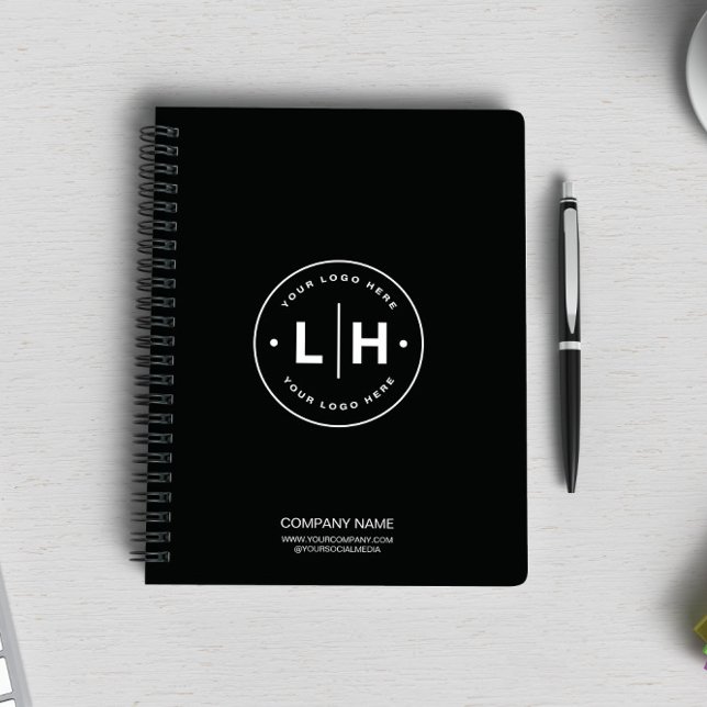 Cuaderno Logo Empresarial Personalizado Negro (Subido por el creador)