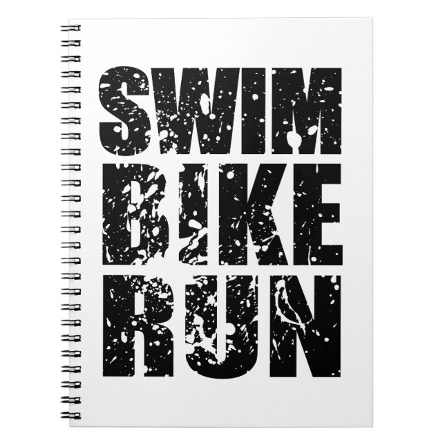 Cuaderno Logo genial de Triatlón para todos los amantes del (Frente)