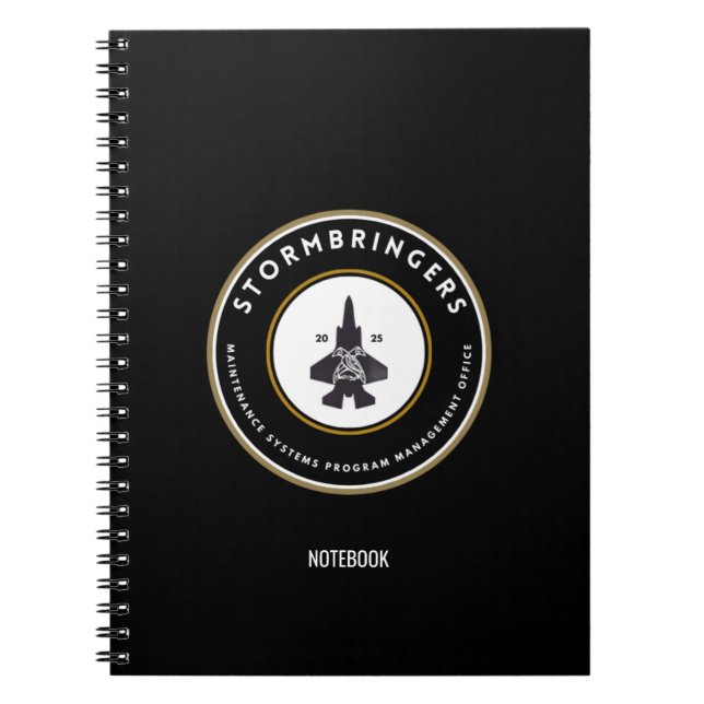 Cuaderno Logo oscuro para portátiles (Frente)