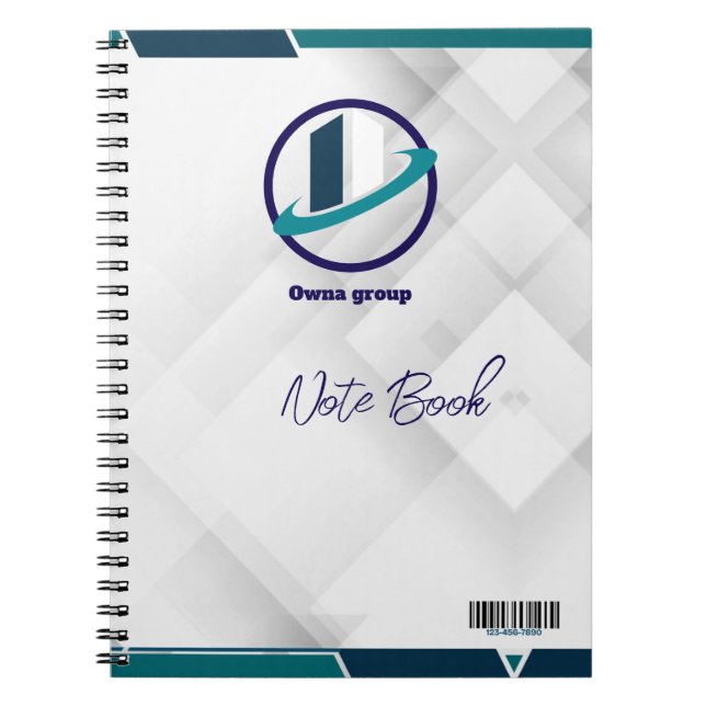 Cuaderno  Logo & QR CODE white background (Frente)