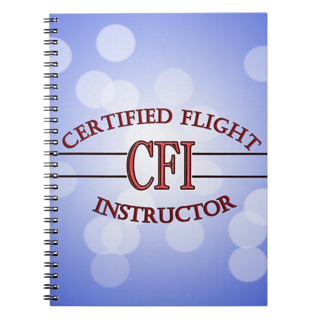 CUADERNO LOGO RED CSF CERTIFICADO INSTRUCTOR DE VUELO (Frente)