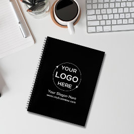 Cuaderno Logotipo comercial de Personalizados blancos y neg