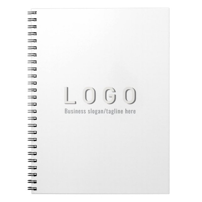 Cuaderno Logotipo comercial Negro (Frente)