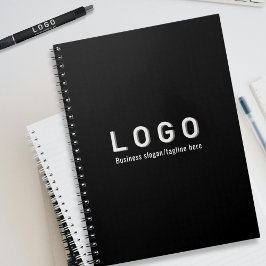 Cuaderno Logotipo comercial Negro