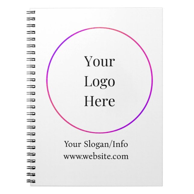 Cuaderno Logotipo comercial | Plantilla de empresa moderna (Frente)