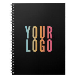 Cuaderno Logotipo Comercial Promocional Negro