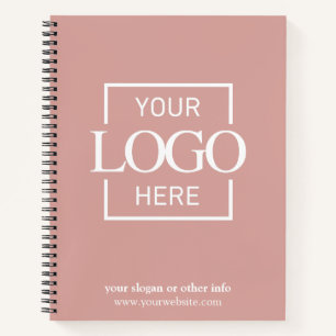 Cuaderno Logotipo Corporativo Rosa de la Empresa Promociona