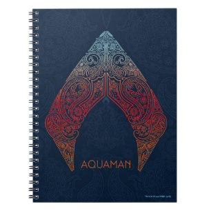 Cuaderno Logotipo de Aquaman el   Paisley Aquaman