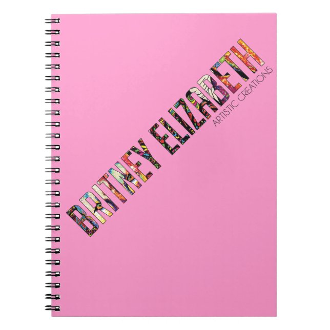 Cuaderno Logotipo de Britney Elizabeth (Frente)