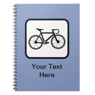 Cuaderno Logotipo de ciclismo de personalizable