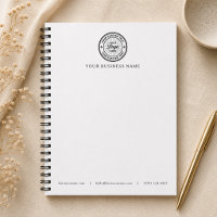 Logotipo de empresa membrete blanco