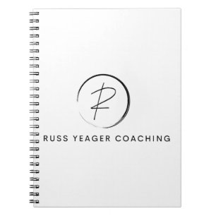 Cuaderno Logotipo de firma de coaching de Russ Yeager