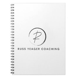 Cuaderno Logotipo de firma de coaching de Russ Yeager