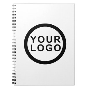 Cuaderno Logotipo de gran empresa moderno minimalista blanc
