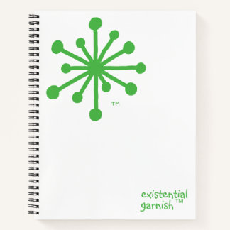 Cuaderno Logotipo de guarnición existencial™ de mano