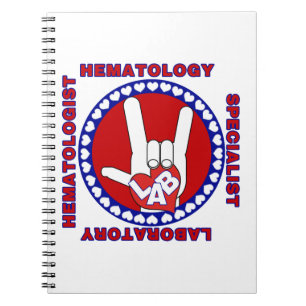 CUADERNO LOGOTIPO DE HEMATOLOGÍA HEMATOLÓGICA ESPECIALISTA