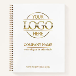 Cuaderno Logotipo de la Empresa Empresarial Promocional Bla