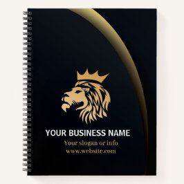 Cuaderno Logotipo de León Elegante Profesional