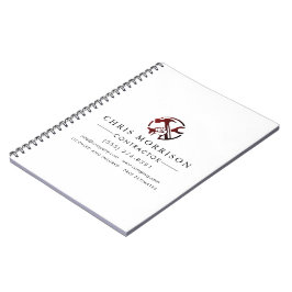 Cuaderno Logotipo de marketing para negocios de construcció