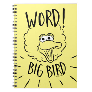 Cuaderno Logotipo de monopatín de Big Bird - ¡Palabra! Big 