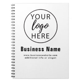 Cuaderno Logotipo de negocio simple para Personalizados