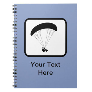 Cuaderno Logotipo de parapente de personalizable