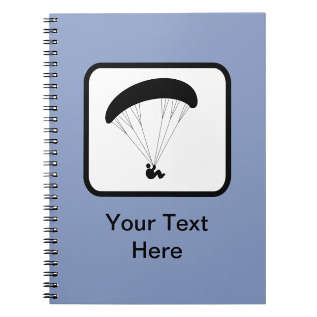 Cuaderno Logotipo de parapente de personalizable (Frente)