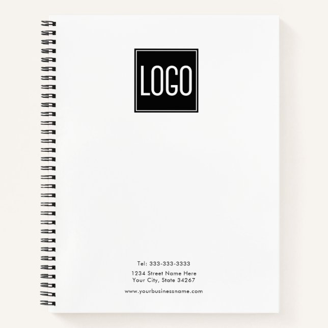 Cuaderno Logotipo de personalizado | Empresas (Anverso)