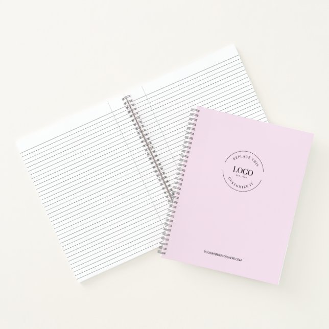 Cuaderno Logotipo de Personalizado Minimalista simple con m (Interior)