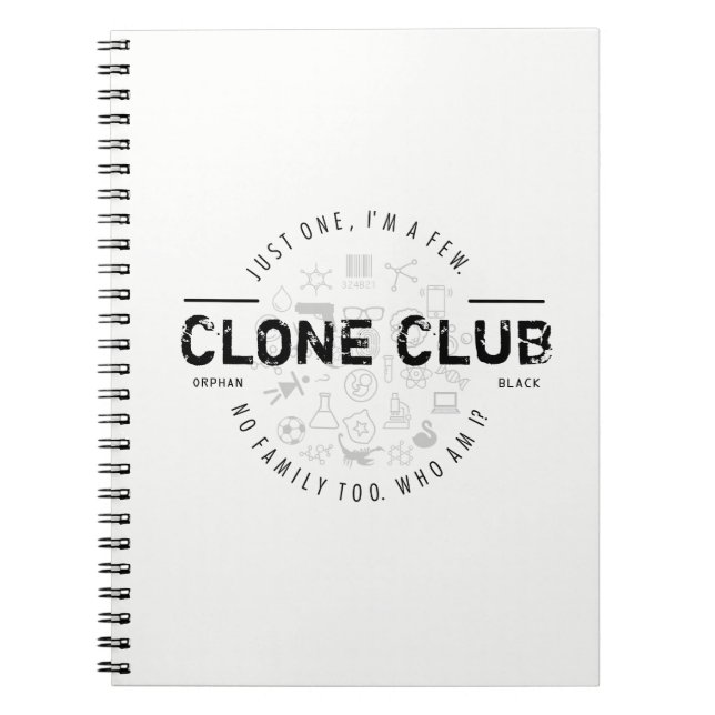 Cuaderno Logotipo del club de la copia (Frente)