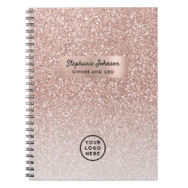 Cuaderno Logotipo del director general de la dama Rosa de m