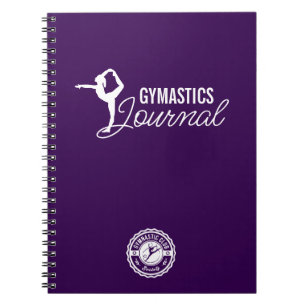 Cuaderno Logotipo del gimnasio del club de gimnasia Rutina