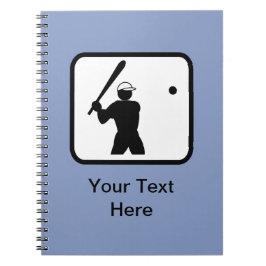 Cuaderno Logotipo del personalizable Baseballer