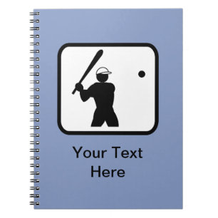 Cuaderno Logotipo del personalizable Baseballer