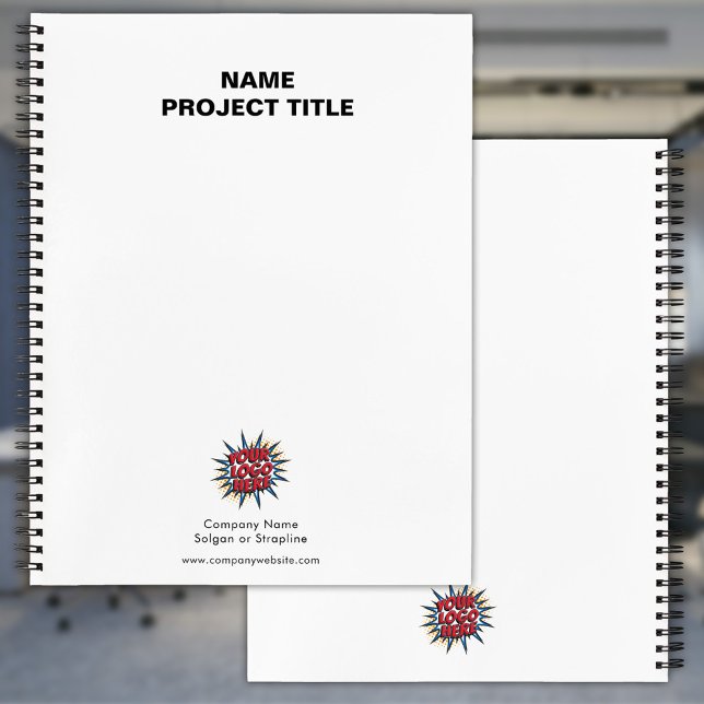 Cuaderno Logotipo del personalizado, sitio web, nombre, bla (Subido por el creador)