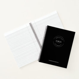 Cuaderno Logotipo Empresa Corporativa Compañía Minimalista