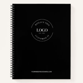 Cuaderno Logotipo Empresa Corporativa Negocios Minimalista