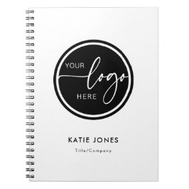Cuaderno Logotipo Empresarial Blanco Personalizado