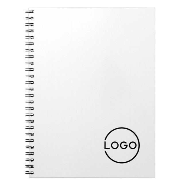 Cuaderno Logotipo empresarial personalizado con texto perso (Frente)