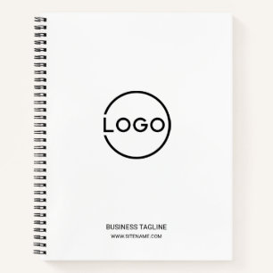 Cuaderno Logotipo empresarial personalizado con texto perso