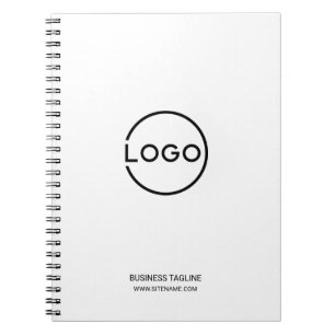 Cuaderno Logotipo empresarial personalizado con texto perso