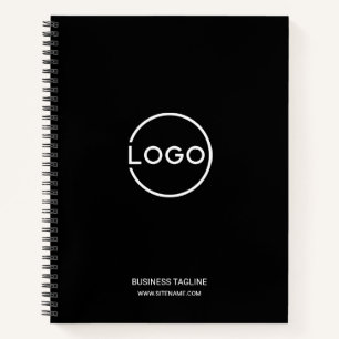 Cuaderno Logotipo empresarial personalizado con texto perso